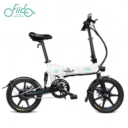 LANGSTAR Bici pieghevoli LANGSTAR FIIDO D2 Ebike, Bicicletta elettrica Pieghevole con Luce Anteriore a LED per Adulti, Bicicletta elettrica Pieghevole con Ruote da Bici da 250 W 7.8Ah-Bianco