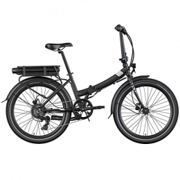 Legend eBikes Bici Legend Siena, Bicicletta elettrica Pieghevole Unisex Adulto, Nero Onyx, Batteria 36V 10.4Ah (374.4Wh), Autonomia 80 km