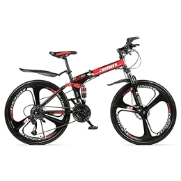 LHQ-HQ Bici pieghevoli LHQ-HQ 26 Pollici 24 velocità Adulti Pieghevole Mountain Bike Pieghevole Freno A Disco Sospensione Completa MTB Bici Pieghevoli Avventure all'Aria Aperta