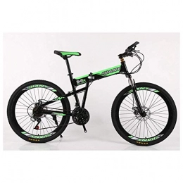 LHQ-HQ Bici pieghevoli LHQ-HQ Sport all'aria aperta Folding Mountain Bike 2130 Velocità forcella della bicicletta della sospensione MTB pieghevole Telaio 26" ruote con freni a doppio disco Sport all'aria aperta Mountain Bik