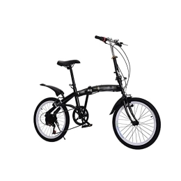 LIANAI Bici LIANAI zxc Bikes - Bicicletta pieghevole a 6 velocità, con telaio in acciaio al carbonio, per adulti, con pedale compatto, colore: nero