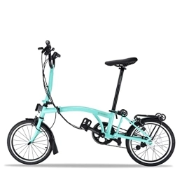 LIANAI Bici LIANAI Zxc Bikes Pieghevole Bicicletta Un Secondo Pieghevole Pedivella Morbido Sedile Anteriore e Posteriore Cerchi Sono Disponibili in Tre Colori Colore: Verde