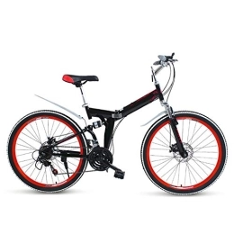 LIUCHUNYANSH Bici LIUCHUNYANSH Mountain Bike Bici da Strada Bici MTB Mountain Bike for Adulti Pieghevole della Strada della Bicicletta degli Uomini di 24 velocità 26 Ruote delle Donne a inch (Color : Red, Size : 24in)