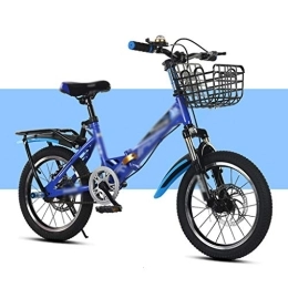 LIUXIUER Bici LIUXIUER Bici Pieghevoli, Bici da Strada Pieghevole da 16 Pollici per Bici da Strada per Uomini E Donne, velocità di Lavoro della Bicicletta, Telaio in Acciaio al Carbonio, Blu