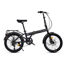 LXJ Bici LXJ Bicicletta Pieghevole, Freno A Disco Meccanico A 7 velocità, Sicura E Affidabile, Ultraleggera E Portatile, Facile da Riporre, Universale Sia for Adulti Che for Studenti