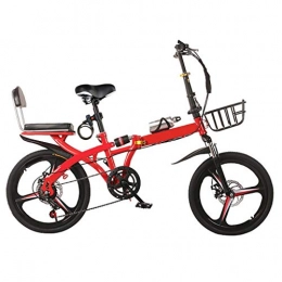 LXJ Bici LXJ Bicicletta Pieghevole Leggera da 20 Pollici, Sistema di Trasmissione A 7 velocità E Freni A Doppio Disco, Piccola Bici da Città Portatile, Unisex