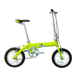 LXJ Bici LXJ Mini Bici Pieghevole Leggera da 14 Pollici Ultraleggera Unisex Giovanile, Freno A V, Singola velocità, Scooter for Bici da Città