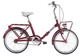 MBM Bici MBM A N G E L A, Bici Pieghevole Unisex – Adulto, Rosso A20, 20"