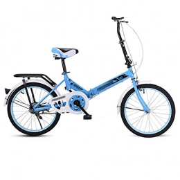 MFZJ1 Bici MFZJ1 Bicicletta da Citt Pieghevole da 16"20", velocit Singola, con Assorbimento degli Urti, Telaio in Acciaio, Bicicletta con Ruote a Raggi, Bicicletta per Piccoli Studenti per Adulti