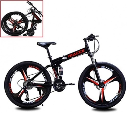 min min Bici min min Mountain Bike Bicycle Adulto Pieghevole da 26 Pollici Doppio Shock-Assorbente Fuoristrada velocità Racing Boys e Ragazze Bicicletta, per Uomo, Donna, Città, Esercizio aerobico, Resistenza