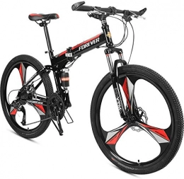 Mnjin Bici Mnjin Road Bike One Round Mountain Bike Studente Uomini e Donne Pieghevole Doppi Freni a Disco Bicicletta Shift 26 Pollici 24 velocit