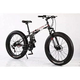  Bici pieghevoli Mountain Bike 26 Pollici Pieghevole Motoslitta Mountain Bike A velocità Variabile Doppio Ammortizzatore 4.0 Wide Fat Big Tire ATV per Viaggiatori Adulti Equitazione All'Aperto