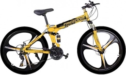 SYCY Bici pieghevoli Mountain Bike Pieghevole da 26 Pollici Cool City Bike Unisex Outdoor Bike 21 velocità Full Suspension Spin Bike Esercizio