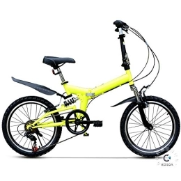 MTTKTTBD Bici pieghevoli MTTKTTBD Portatile Bici Pieghevole, Unisex Bicicletta Pieghevole, 6 velocità 20 Pollici, First Class Folding con Freno a Doppio Disco, Bici Pieghevole da Montagna per Donna e Uomo