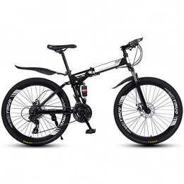 NBVCX Bici NBVCX Accessori per la Vita Mountain Bike Pieghevole 21 velocità Mountain Bike 26 Pollici Bicicletta a Doppia Sospensione e Doppio Freno a Disco