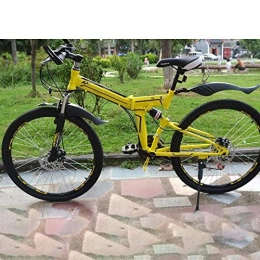 Domrx Bici Nuovo Stile Acciaio ad Alto tenore di Carbonio Materiale 26 Pollici Bicycle Tools Company Pieghevole Bike-Yellow