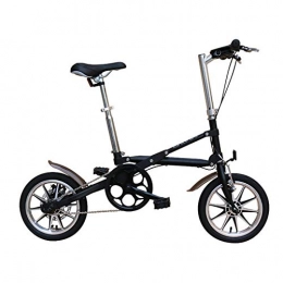 Pc-ltt Bici Pc-ltt Bici Pieghevole, Ruote 14'', Mini Bicicletta Portatile Leggera, Acciaio Ad Alto Tenore di Carbonio Bici da Strada per Adulti, Facile da Trasportare