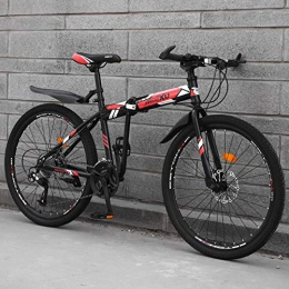 PengYuCheng Bici PengYuCheng Pieghevole Mountain Bike 24 velocità Auto Sportiva per Adulti Fuoristrada da Corsa su Strada Ragazzi e Ragazze Studenti Bici Giovanile q20