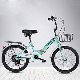 SHUAN Bici Pieghevole Bambino Bici Da Città, Pressoelocità Pressoariabile Mini Bici Compatta, Presso-freno Portatile Bici Da Cittagrave Per Adulto Adolescenti Studente Principiante Unisex B 20"