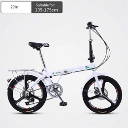 North cool Bici Pieghevole Bicicletta, Adulto Folding Bike, Ultra-Light E Biciclette Portatili, 7-velocit di Piccola Ruota di Bicicletta 20 Pollici, Cerchi in Magnesio Lega con 3 Razze, Adulto Unisex