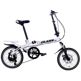 QWASZ Bici QWASZ Bici Pieghevole velocità Variabile Ammortizzatore Bici Pieghevole Bicicletta da Città Unisex Adulto