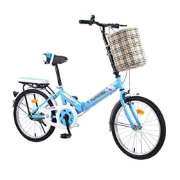 QWASZ Bici QWASZ City Bike Pieghevole, velocità Singola / velocità Variabile Mini Bicicletta Pieghevole Portatile per Studenti Lavoratori D'ufficio