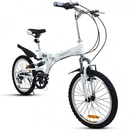Rong Bici Rong Biciclette pieghevoli caricamento veloce Ultra-portatile della bicicletta esterna che guida Bicicletta pieghevole alto tenore di carbonio in acciaio telaio a doppia freni a disco doppio shock for