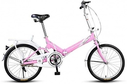 Rong Bici pieghevoli Rong Pieghevole Bici Adulta Leggero Portatile da 20 Pollici Bicicletta Pieghevole Pieghevole Biciclette Pieghevoli Single-velocità della Bicicletta (Color : 3)