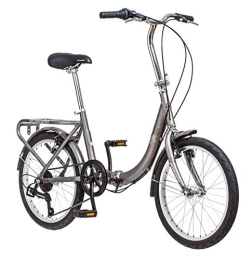 Schwinn Bici pieghevoli Schwinn Loop, Bicicletta Pieghevole Unisex, Argento, Adulto