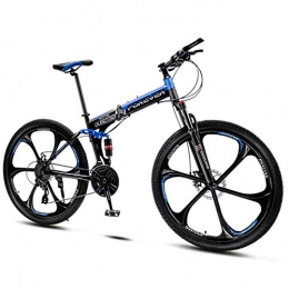 SLM-max Bici SLM-max Skateboard Bambini, Mountain Bike Pieghevoli, Bicicletta a Sospensione Totale da 24 Pollici, Bici da Montagna per Adulti con Doppio Freno a Disco, Bici Antiscivolo 21-24-