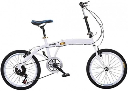 YSSJT Bici Sport all'aperto Velocità Variabile Pieghevole Bicicletta Adulto Maschio e Femminile Studenti Leggero e Portatile Velocità Variabile 20 "Pieghevole In Lega di Alluminio Telaio Pieghevole