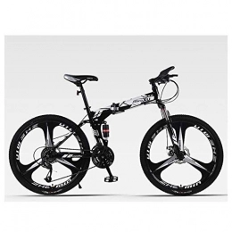 TYXTYX Bici Sport all'Aria Aperta Mountain Bike Pieghevole Bicicletta a 24 velocità a Sospensione Completa MTB Telaio Pieghevole Ruote a 3 Razze da 26