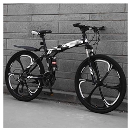 STRTG Bici pieghevoli STRTG Bicicletta Pieghevole, Bicicletta trasportabile, Unisex Adulto Mountain Bike Folding, 24 * 26 Pollici MTB Bici Pieghevole, 21 * 24 * 27 velocità