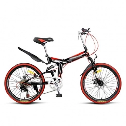 SUNSUY Bici SUNSUY Folding Bikesc Red Pieghevole della Bici di Montagna della Bicicletta Uomini e Donne a velocità variabile Ultra Light Portable Bicicletta Pieghevole Bicicletta 7 velocità NXT