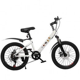 TBAN Bici TBAN Mountain Bike A 21 velocità, velocità Variabile, 20 Pollici, 22 Pollici, Bicicletta per Studenti, Bicicletta per Bambini, Doppio Freno A Disco, D, 22"