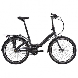 tern Bici Tern Faltrad Castro P7i 24" 7 Gang Klapp Fahrrad Faltbar Aluminium Gepäckträger Mini Kompakt, CB17LCPO07ZD0, Farbe grau