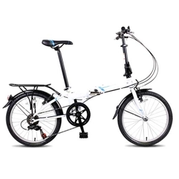 TYXTYX Bici TYXTYX Bicicletta Pieghevole piegabile a 7 rapporti da 20 Pollici con Staffa Posteriore, Bicicletta Pieghevole di velocità della Bici di Montagna, Unisex, Unic Size