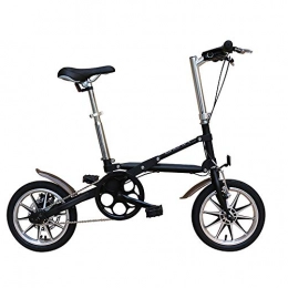 VANYA Bici VANYA Leggero Unisex Pieghevole Bici Freni a Disco da 14 Pollici itinere Cycle One Second Pieghevole in Acciaio al Carbonio Bicycle14kg