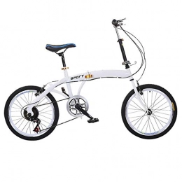 WISDOM LIFE Bici WISDOM LIFE Bicicletta Pieghevole da 20 Pollici A 6 velocità per Adulti, Uomo E Donna Bicicletta Freno Compatta E Leggera