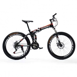 WJSW Bici pieghevoli WJSW Mountain Bike Bicycles Ruota da 26 '' Telaio in Alluminio Leggero 27 velocità Freno a Disco