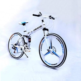 WZB Bici WZB Mountain Bike da scappare, con Telaio in Acciaio Medio e Ruote da 26 Pollici con Freni a Disco Meccanici, Trasmissione Shimano a 27 Marce, in Diversi Colori, Bianco, 24 velocit