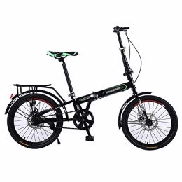 XBSLJ Bici XBSLJ Bici per Bambini, Mountain Bike Pieghevole per Adulti da 20 Pollici Bike Bicicletta Casual e Leggera a velocità Singola, Biciclette per pendolari per Adulti da Uomo e da Donna con Doppio fr