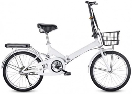 XIN Bici XIN 20in Folding Bike Bicicletta della Montagna Cruiser Adulti Esterna Student Sport Ciclismo Single Speed ​​Portatile Pieghevole Bici Uomo Donna Leggero Pieghevole Casuale Damping Biciclette