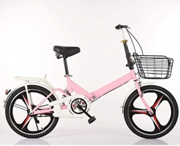 XIN Bici pieghevoli XIN Folding Bike Bicicletta della Montagna 20in Adulti Esterna Student Sport Ciclismo Single Speed ​​Ultra-Light Portatile Pieghevole Bici for Uomo Donna Leggero Pieghevole Casuale Damping Biciclette