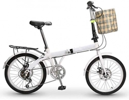 XIN Bici XIN Folding Bike Esterna 20in Bicicletta della Montagna Cruiser 7 velocità Studente di Sport Ciclismo Ultralight Portatile Pieghevole Bici Uomo Donna Leggero Pieghevole Damping Biciclette