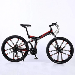 XINGXINGNS Bici XINGXINGNS Bici Biciclette Pieghevoli Telaio in Acciaio ad Alto tenore di Carbonio, Mountain Bike in da 24 Pollici 21 velocit, Bici da Trekking con Doppio Freno A Disco, 24inch21speed