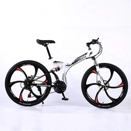 XINGXINGNS Bici XINGXINGNS Bici, Mountain Bike in da 26 Pollici, Bici Biciclette Pieghevoli da Trekking Telaio in Acciaio ad Alto tenore di Carbonio Doppi Freni Adatto per Sport Ciclismo Outdoor, 24inchs21speed