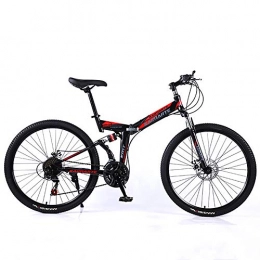 XINGXINGNS Bici XINGXINGNS Biciclette Pieghevoli Mountain Bike a Sospensione Completa 21 velocit Bicicletta 24 Pollici Bici da Citt da Uomo Freno a Disco Bicicletta da Citt, 24inch21speed