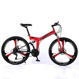 XINGXINGNS Bici XINGXINGNS Mountain Bike Biciclette Pieghevoli, Mountain Bike in da 26 Pollici 21 velocit, Bici da Trekking Telaio in Acciaio ad Alto tenore di Carbonio con Doppio Freno A Disco, 24inchs21speed