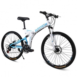 XMIMI Bici XMIMI Pieghevole Mountain Bike Bicicletta Doppi Freni a Disco Speed Car Bicicletta Doppio Assorbimento degli Urti Adulto 24 velocit 26 Pollici